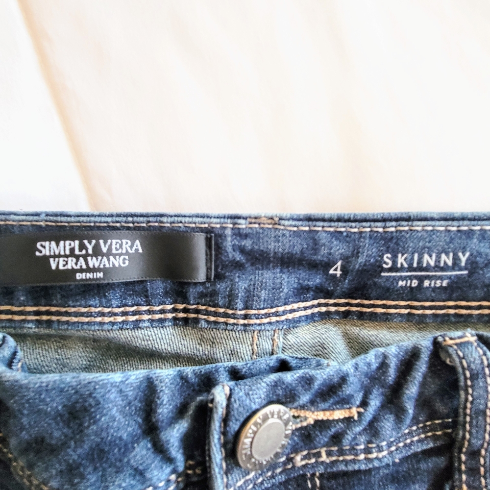 Simply Vera Vera Wang Blue Skinny Jeans